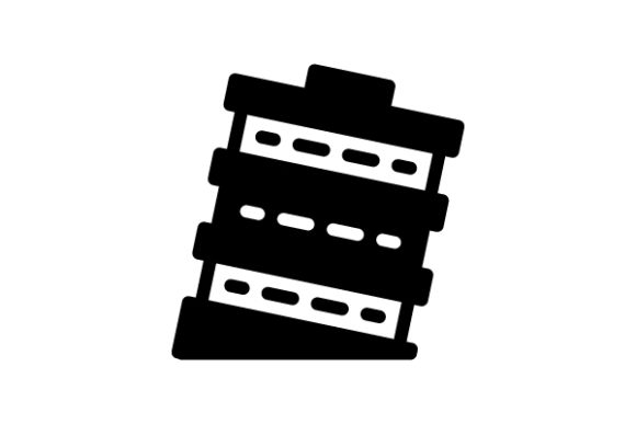 Download Pisa Tower Glyph Icon - Premium Resources