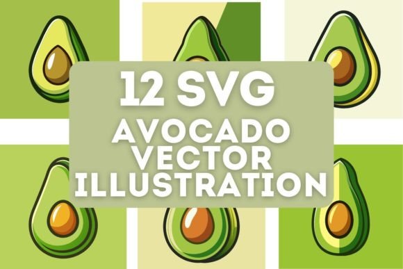 Download 12 Cartoon Avocado SVG - Avocado Collection