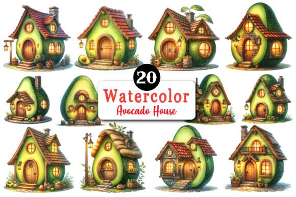 Download Avocado House Clipart - Avocado Collection