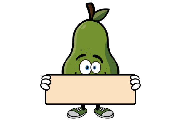 Download Smiling Avocado Cartoon Mascot Character - Avocado Collection