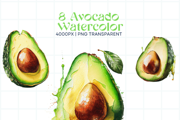 Download Avocado PNG Elements Clipart - Avocado Collection